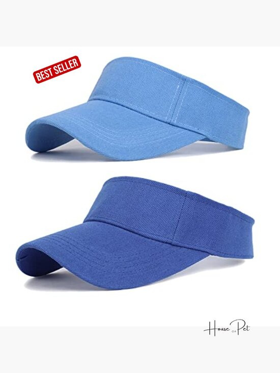 Cotton Sun Visor Open Top Adjustable Sport Visor for Golf Tennis Travel main image 5
